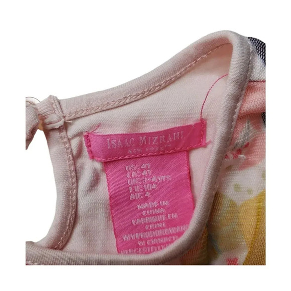 Isaac Mizrahi Pink Floral Toddler Dress - Picture 2 of 3